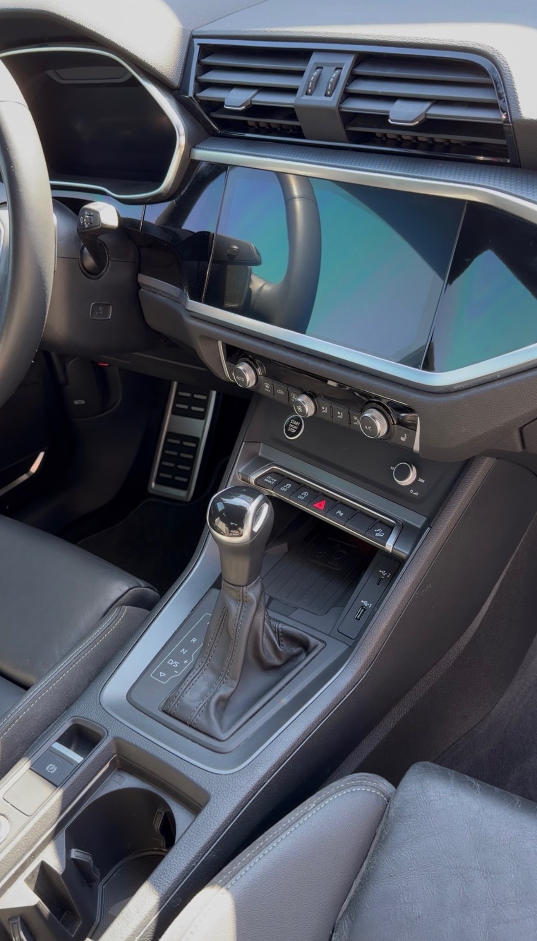 Console & crevices after detailing